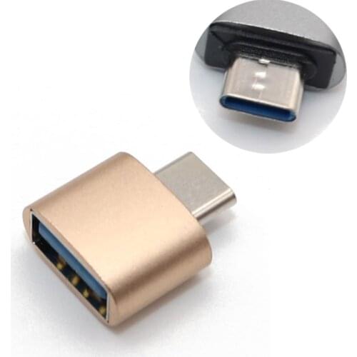 New Fashion 4pcs Metal USB-C Type C to USB 3.0 Male to Female OTG Converter Adapter for Huawei for Samsung Android Smartphones