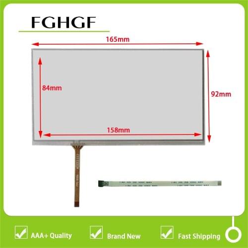 NEW FOR JVC-KW-AVX900 JVC KW AVX900 compatible 7inch 4lines resistance touch screen panel TouchSensor 165mm*92mm