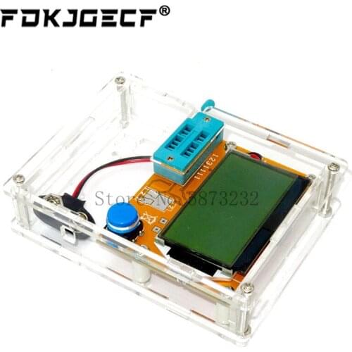 LCR-T4 Mega328 M328 Diode Triode Capacitance ESR Meter MOS PNP Transistor Tester LCD Display Transistors Diodes With Case Box