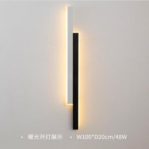 Modern LED Wall Lamp Long Hanging Lights Simple Nordic Living Room Sofa Background Wall Lights Home decoration Lighting Fixtures