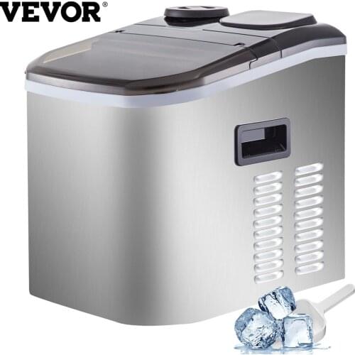 VEVOR 12/18KG/H Ice Machine Electric Generator Cooler Mini Ice Cube Maker Chopper Kitchen Appliance for Bars Restaurants Hotels
