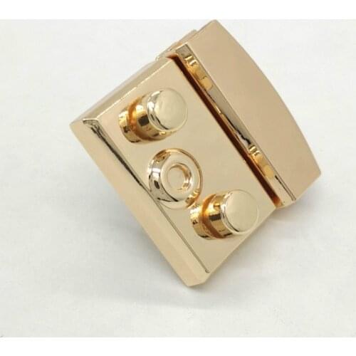 High Quality Handbag Luggage Hardware Accessories Organ Lock Zinc Metal Womens Bag Press Lock Insert Lock Twist Lock