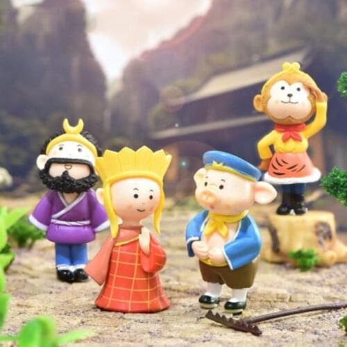 ZOCDOU 1 Piece Journey To The West Monk Pig Small Statue Figurine Crafts Ornament Miniatures Play House Saudi Arabia DIY Decor