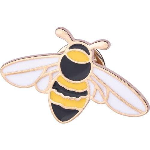 1pc Honey Bee Collection Soft Enamel Pins Lapel Pin Flying Insects Pns