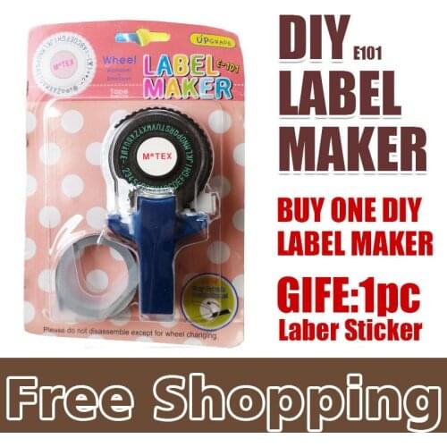 1x Tape Writer for 9mm self adhesive tape, office gift label adhesive tagging gun, DIY label maker, scrapbooking marker embosser