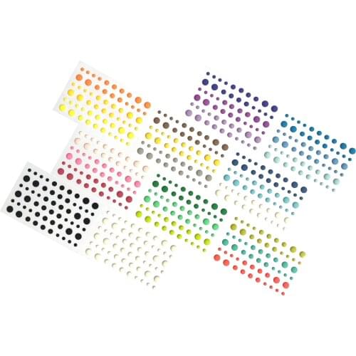 10pcs matte rough Resin enamel dots sticker cardmaking