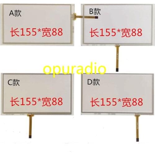Free DHL 6.2 inch 4 wire resistive touch screen HSD062IDW1 -A00, A01 ,A02 car DVD navigation screen 155*88 155mm * 88mm 10pcs