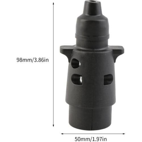 "12V 7 Way Round Standard European Car Plug Connector Plastic Car Trailer 7 Pin Socket Plugs For Trailers Car Accessories "