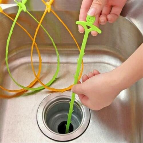 3PCS Hair Cleaner Water Sink Blocking Helper Sewer Dredge Toilet Dredge Cleaner Tool drain hair catcher kitchen essentials