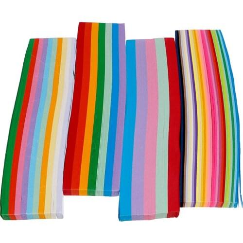 540PCS 5/7/10/27 Colors Making Stars Craft Papers Strips Candy Color Lucky Star Origami Children DIY Origami Craft Paper