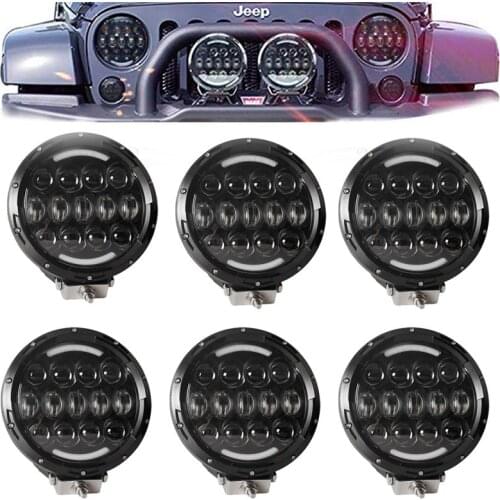 Auto Headlights 105W 7Ich Hi Low DRL Led Work Light for Jeep Toyota Pickup Camper Trailer Car 4X4 SUV Accessories