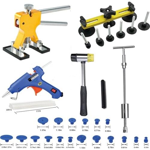 Car Repair Hand Tool Set Car Tools Paintless Dent Repair Tools Dent Repair Kit Car Dent Puller Car Dent Repair Tool 20W Glue