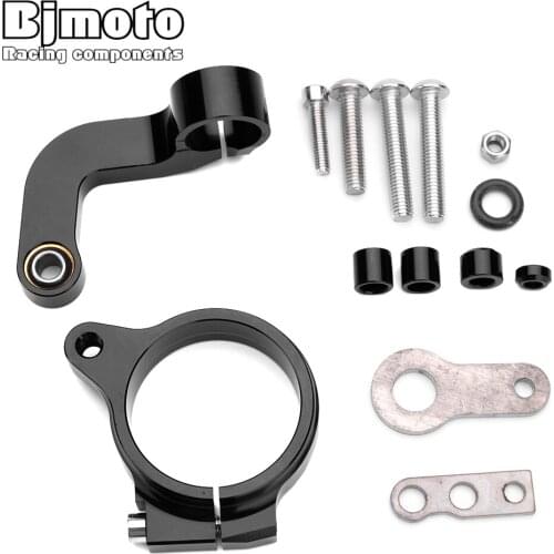 BJMOTO CNC Moto Steer Support For BWM R1200GS LC 2013-2016 Motorcycle Adjustable Steering Stabilize Damper Bracket Mount kit