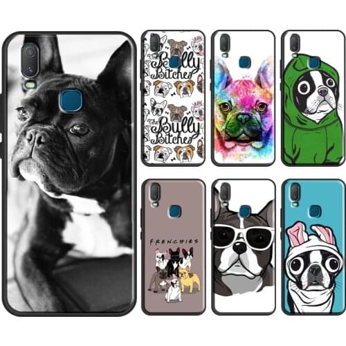 Cute French Bulldog Boston Terrier Case For Vivo Y11 2019 V17 Neo V20 SE Y1S Y12 Y17 Y19 Y20 V11 i Y30 Y50 Y70 Y91C Coque