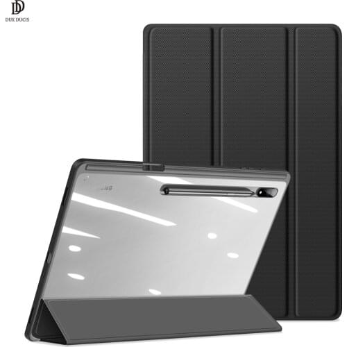 Luxury DUX DUCIS DOMO Series Tablet Case for Samsung Tab A 8.0 2019(P200/P205) Trifold-Stand Protective Case Cover Top Quality