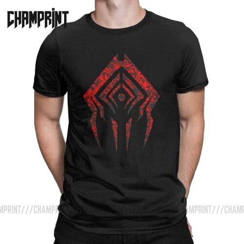 Men Stalker Sigil Warframe T Shirt 100% Cotton Clothing Vintage Short Sleeve Round Neck Tee Plus Size 4XL 5XL 6XL T-Shirt