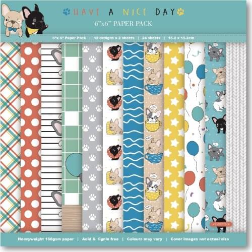 Have a nice day Scrapbooking paper pack of 24sheets handmade craft paper craft Background pad