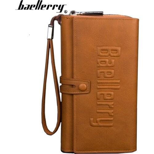 2019 Baellerry Unisex Long Wallets Letter Fashion Card Holder Phone Coin Pocket Purse For Men Large Capacity Wallet For Women