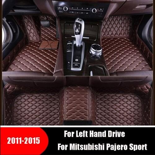 Carpets For For Mitsubishi Pajero Sport 2015 2014 2013 2012 2011 (7 seats) Car Floor Mats Auto Interiors Accessories Heel Pedal