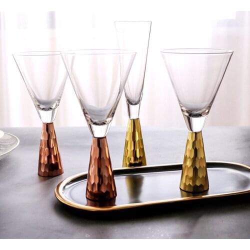 Creative Cocktail Glass Bar Party Wine Glass Martini Champagne Glass Wine Glass Charm Gift for Party KTV Bar Decoration