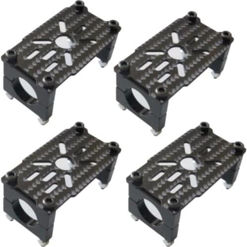 4PCS X2212/A2212 Carbon Fiber Motor Fixing Plate Holder Support 16mm Tube Clamp For RC Quadcopter Multicopter Fog Machine