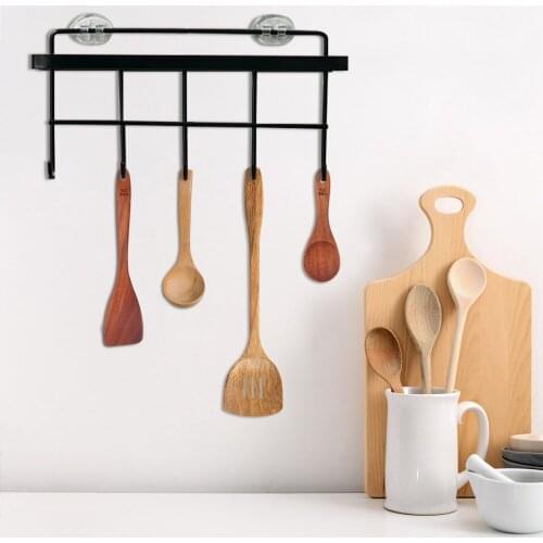 Kitchen Storage Rack Nail-Free Strong Wall Hook Multifunctional Kitchen and Bathroom Storage Hanging Type Saves Space