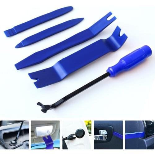 5Pcs Car Trim Removal Tool Kit Set Door Panel Fastener Auto Dashboard Plastic Tools Remover Repair Tools Set