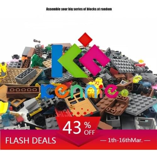 2018 New Kennie Mixed 1000 Pcs / 500pcs Building Bricks Set City DIY Creative Brick Toys Educational Building Blocks Bulk block