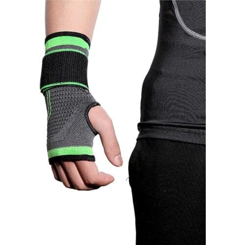 Weightlifting Gloves Sports Palm Compression Wristband Breathable Wear-Resistant Palm Dumbbell Horizontal Bar Fitness Gloves