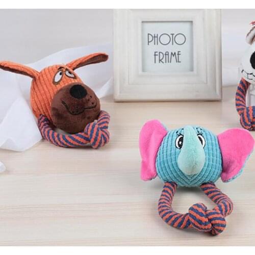 Plush Dog Toy Soft Plush Pet Toy Monkey Chew Puppy Press Sound Squeak Toys For Dogs Toys