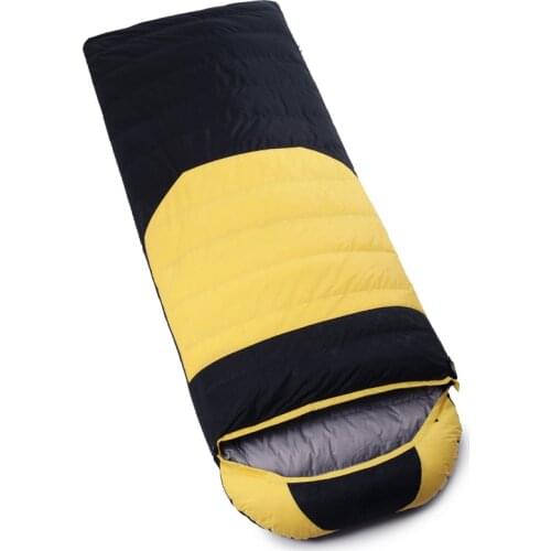 Winter Ultralight Duck Down Sleeping Bag Outdoor Camping Waterproof Envelope Sleeping Bag For Adult Nylon Soft