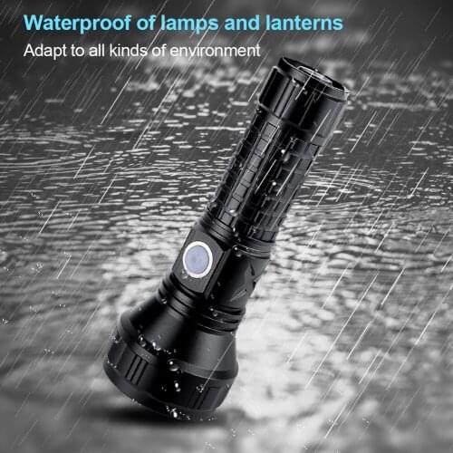 LED Flashlight L2 Outdoor Working Light Portable Emergency Light 3 Modes Torch Flashlamp Super Bright Lantern Tent Lamp Dropship