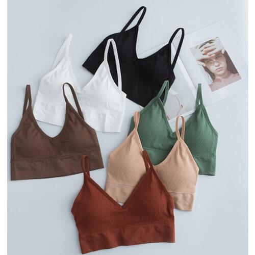 Women Tube Top Female Crop Top Push Up Bra Sport Active Bra Sexy Lingerie Fitness Seamless Underwear Brassiere Bandeau Top Tank