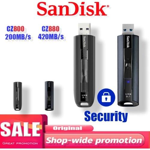 SanDisk EXTREME PRO USB 3.1 Solid State Flash 64G 128GB 256GB Super fast solid state performance USB flash drive UP TO