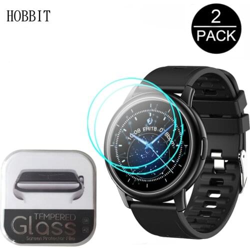 2PCS 9H 2.5D HD Clear Tempered Glass For LEMFO LF28 Smart Watch Screen Guard Film Waterproof Anti-Scratch Glass For LEMFO LF28