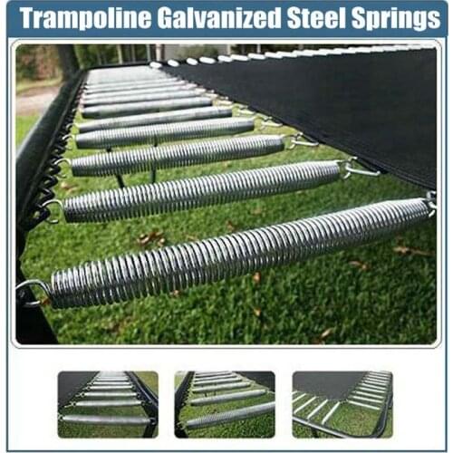 Trampoline Replacement Galvanized Steel Springs With Free Installation Tool 120/130/135/140(mm) Length For Available