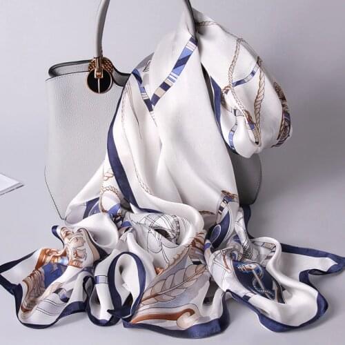 100% Real Silk Scarf Women Echarpe 2021 Hangzhou Pure Silk Shawls and Wraps for Ladies Foulard Printed Natural Long Silk Scarves