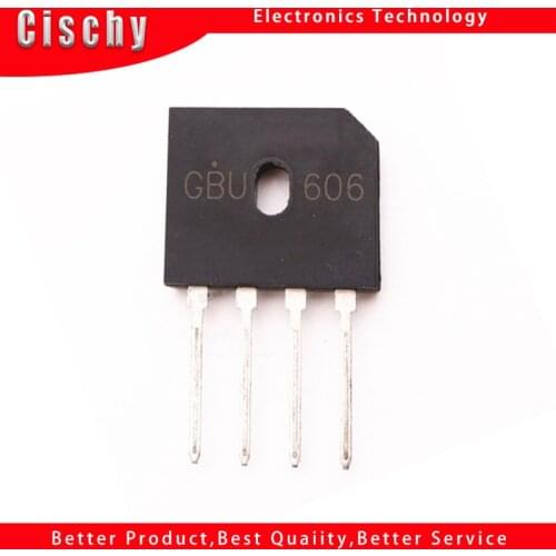 1pcs/lot GBU606 DIP GBU-606 6A 600V GBU 606 Rectifier Bridge New