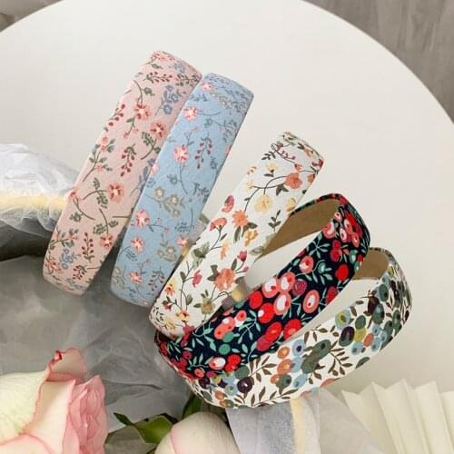 1PC Wide Headband Printed Spring Summer Plastic Fashion Hair Band for Women Girls Headwear Bezel Hair Accessories