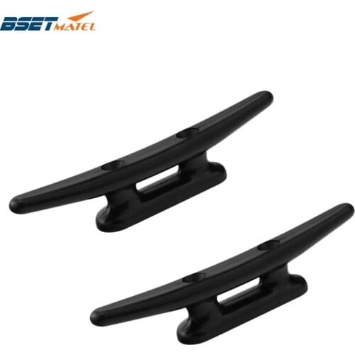 2PCS Nylon Plastic Low Flat Cleat Open Base cleat Marine Boat Yacht Deck Line Rope Tie Boat Hardware Accessories