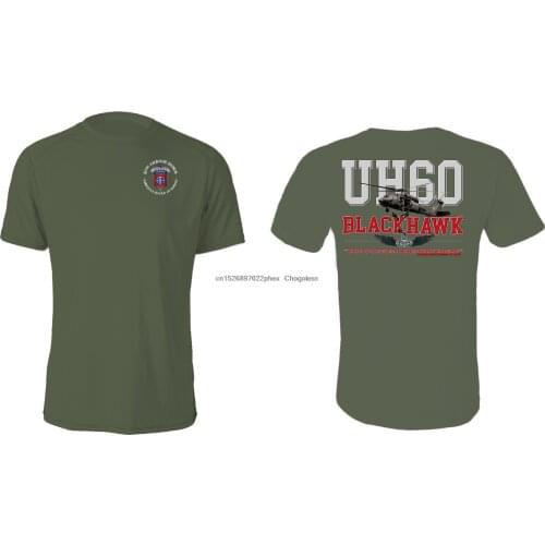 82nd Airborne Division-UH-60 Blackhawk Cotton Shirt-8243