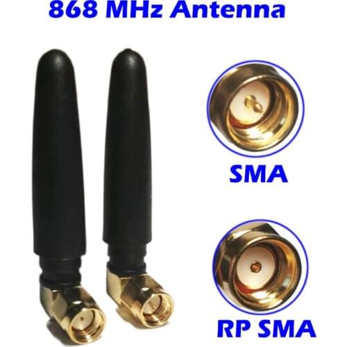 868MHz Lorawan Antenna Elbow 3dbi Gain SMA/RPSMA Omni for GSM GPRS Node Communication Alarm Wireless RF Remote Control Nbiot AI