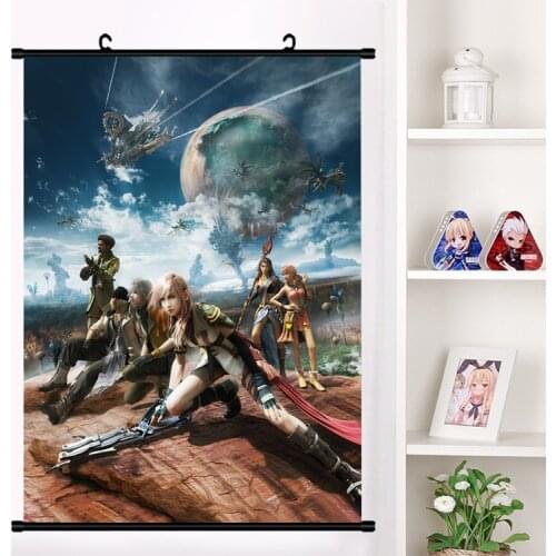 Anime Fina Fantasy Cecil Harvey Wall Scroll Mural Poster Wall Hanging Poster Otaku Collect Art picture Home Decor dropshipping
