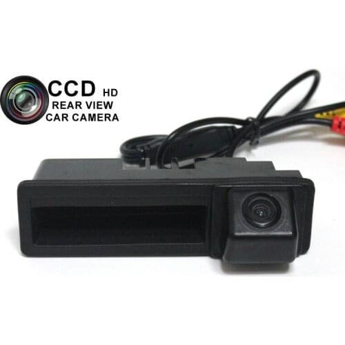 Car Trunk Handle Reversing Rear View Camera for AUDI A3 A4 A6L A8L Q7 HD CCD Night Vision Wide Angle Parking Guide Line Backup