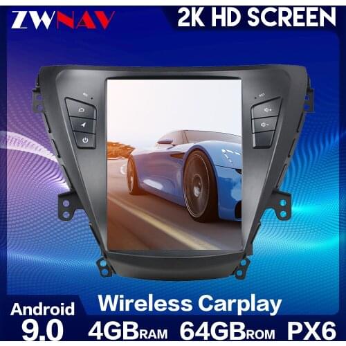 ZWNAV For Hyundai Elantra 5 JK GD MD UD 2010-2016 Car Radio Multimedia Video Player Navigation GPS Android 9 PX6 64GB
