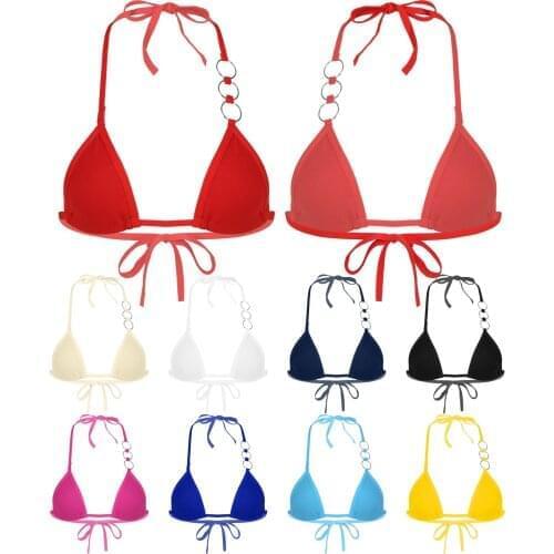 Seamless Bras For Women Underwear Sexy Solid 1/2 Cup Porno Lingerie Erotic Intimates Halter Lace-Up Push-Up O Ring Brassiere Bra