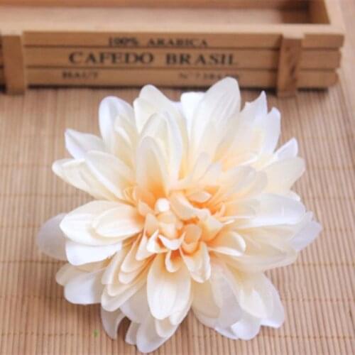 14-15CM Head,10PCS Large Chrysanthemum Artificial Silk Gerbera Daisies Heads,DIY Bouquet Accessories,Wedding Wrist Corsag Flower