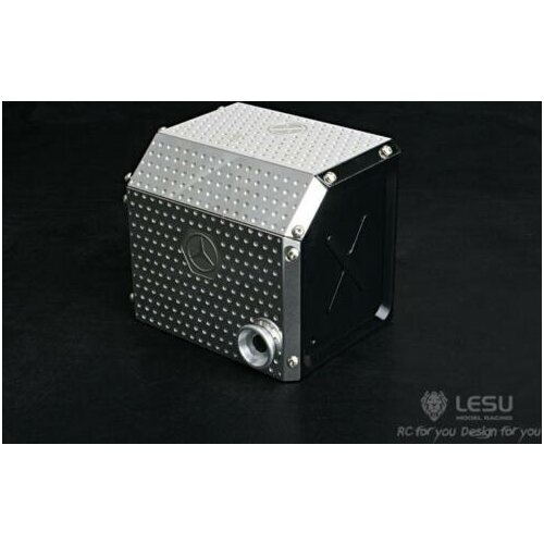 Metal Exhaust Box for LESU 1/14 RC Tractor Truck TAMIYA MAN Benz 1851 TH02316-SMT5