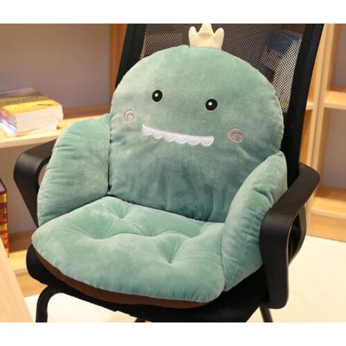 Cute Stuffed Seat Back Cushion Soft Pillow Lovely Animal Chair Cushion Home Decoration Pillow Birthday Gift Office Pillow