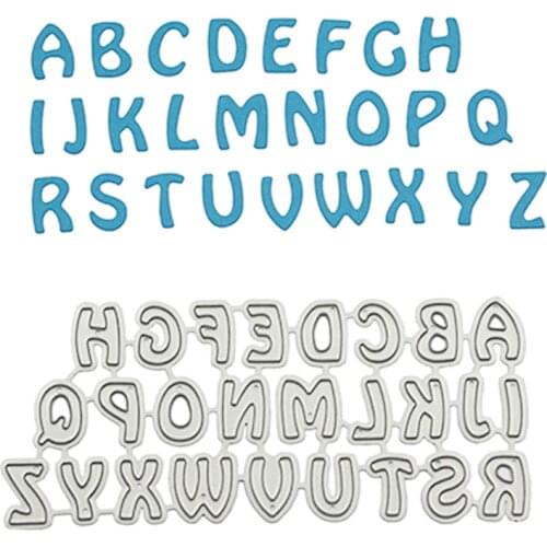 Uppercase Letters Die Cut Set English Words Metal Cutting Die DIY Scrap Booking Photo Album Embossing Cut Stencil